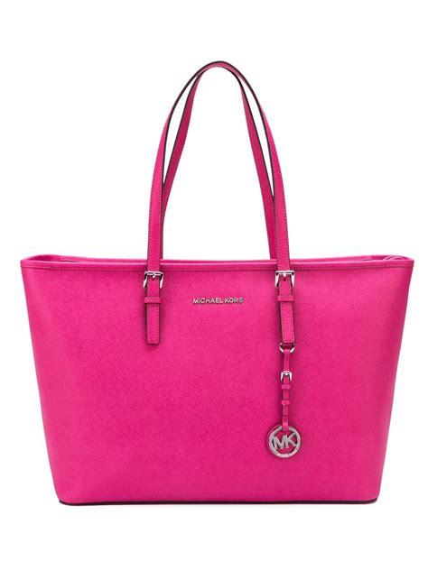 michael kors pink leather purse|michael kors tragetasche.